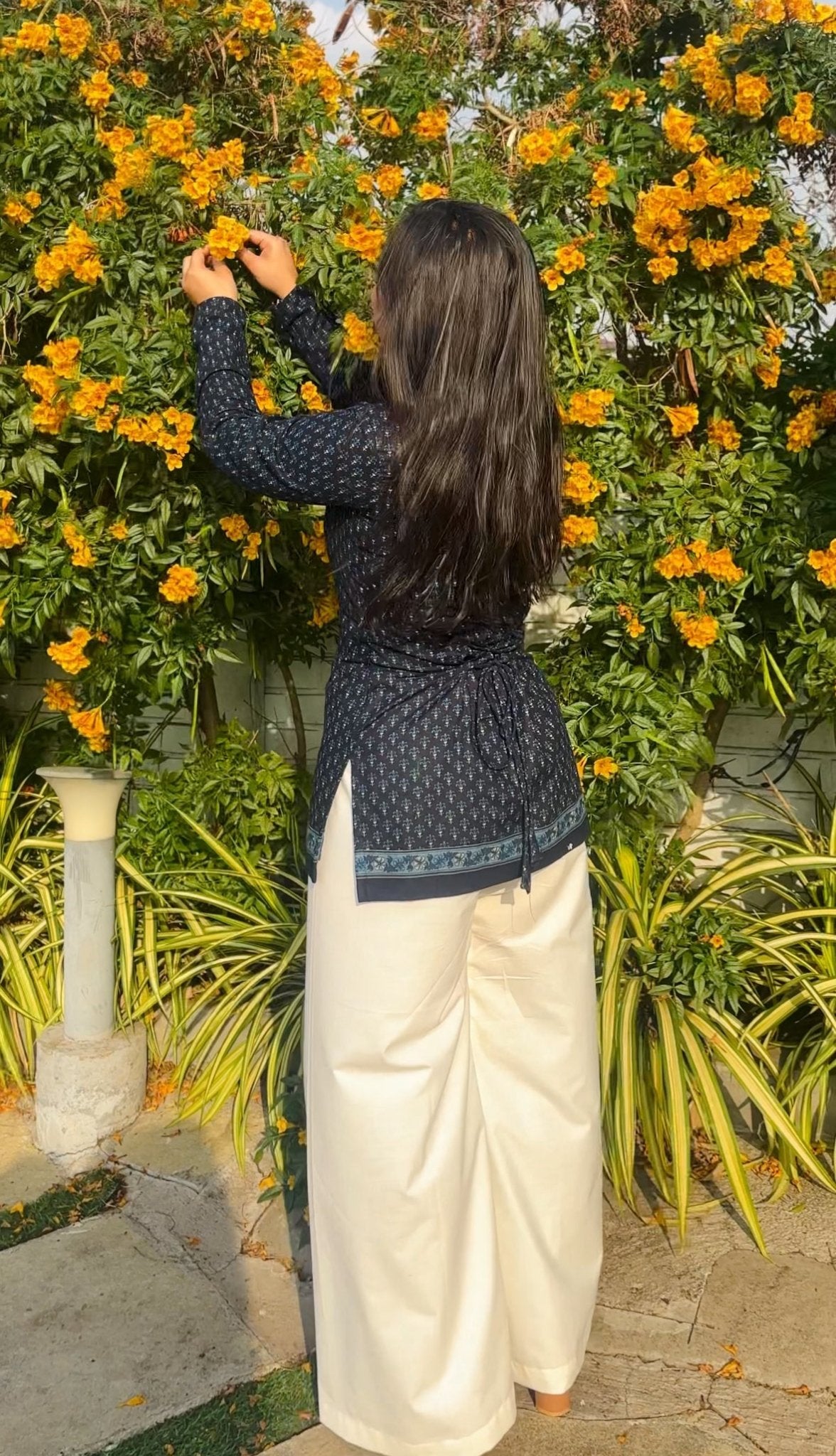 Blue Bloom Full sleeves Set - Chaayafashion